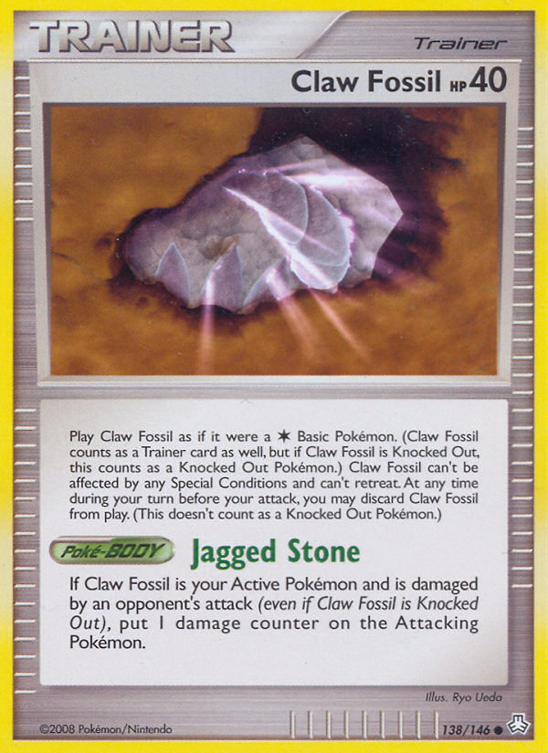 Claw Fossil (138/146) [Diamond & Pearl: Legends Awakened]